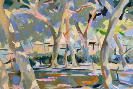 Alex Brown  61x51 Crete Light Trees  oil painting on canvas by Alex Brown.jpg