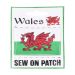Welsh Gifts - Wales Flag Sew on Patch