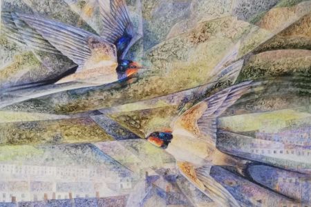 Tim Rossiter Valley Swallows (Making a Summer)  40x33cm   £480 web.jpg