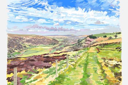 Edward Gould Tredegar Valley view oil paint on iPad 29.7x42 £110.jpg