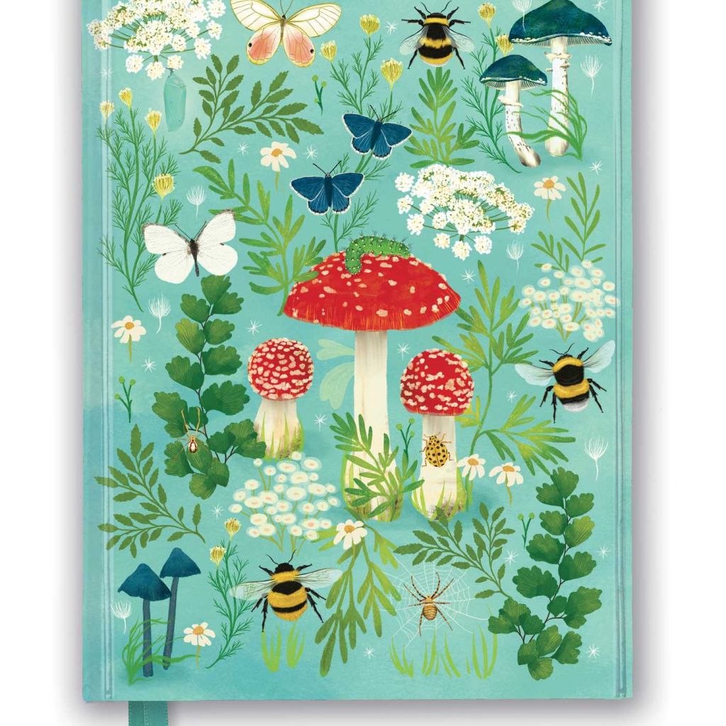 Image Description of "Notebook - Enchanted Mushroom Garden  illustrated by Katherine Quinn".
