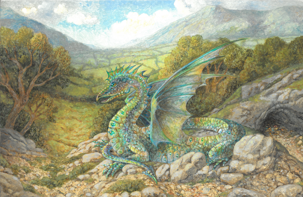 Image Description of "The Valley Dragon Print".