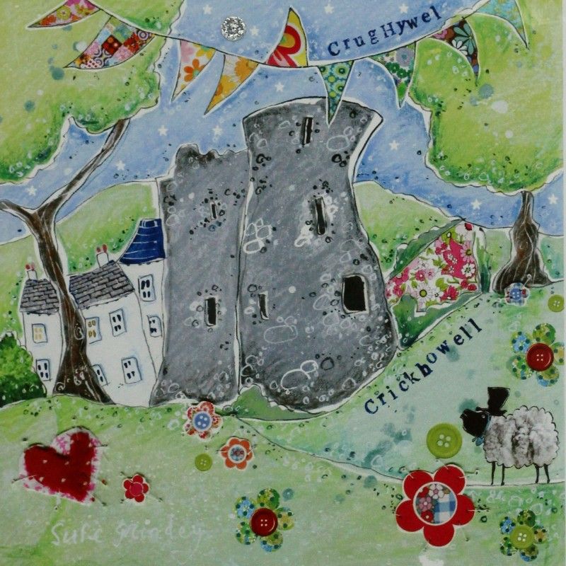 Image Description of "Card - Susie Grindey - Crickhowell Castle".